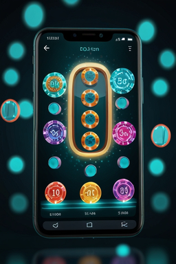 Smartphone mit Winshark Casino App